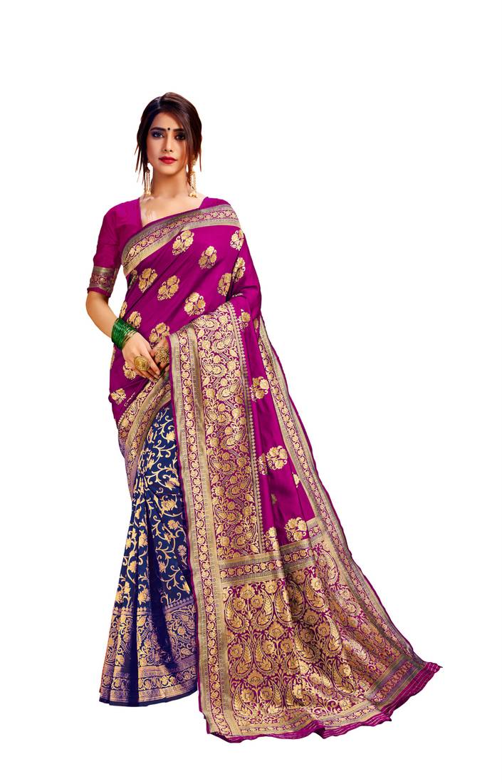 BOLLYWOOD BANARASI JACQURD DESIGNER SAREE