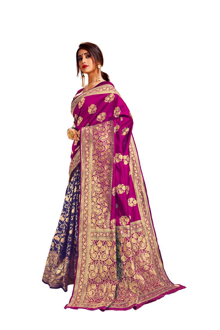 BOLLYWOOD BANARASI JACQURD DESIGNER SAREE