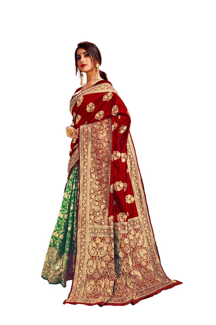 BOLLYWOOD BANARASI JACQURD DESIGNER SAREE