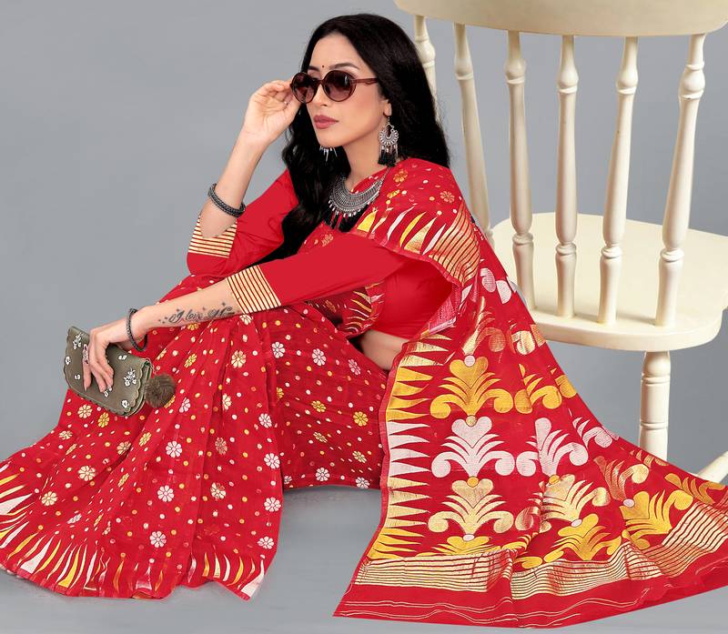Woven Cotton Silk Saree