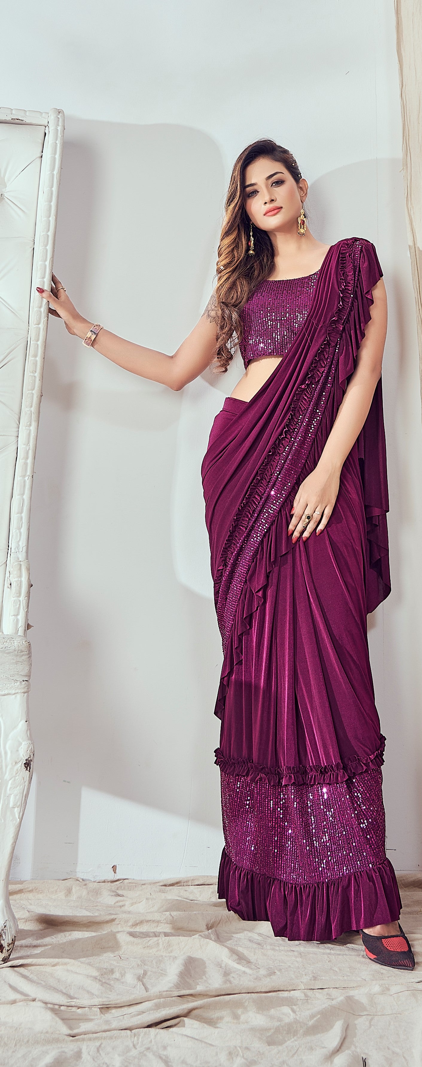 Designer Ready To Wear Saree And Ready To Wear Blouse